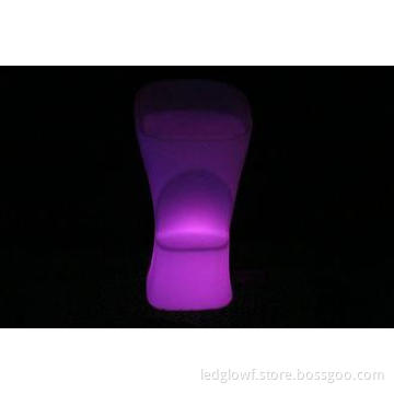 Comfortable 4 RGB Multi Color LED Bar Stools Small Seat For